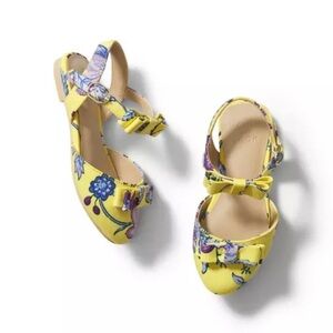 NWOT Janie and Jack Toddler Girl’s Floral Bow Flat